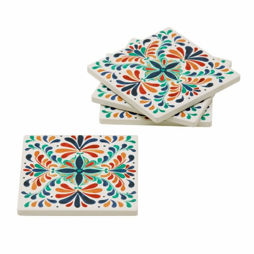 Mason Talavera Coaster Set Perspective: top