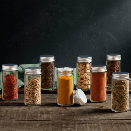 Mason Craft and More Round Glass Spice Jars, 8 pc - Kroger