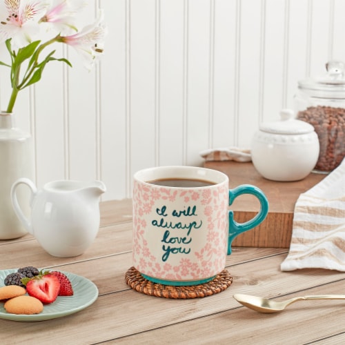Tabletops Unlimited Dolly Parton "I Will Always Love You" Mug Perspective: top