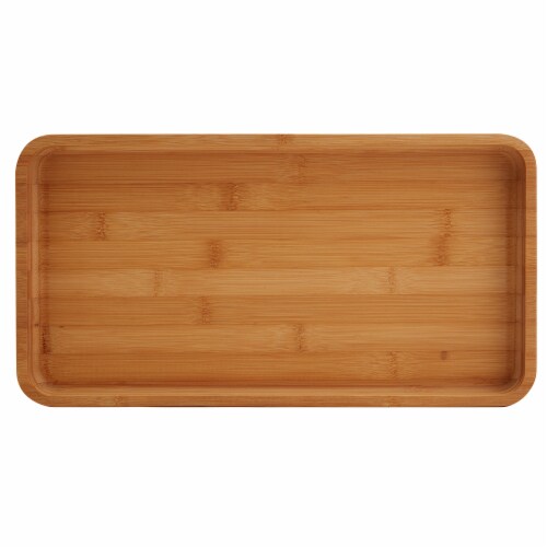 Infuse 16.5 inch Rectangular Bamboo Tray Perspective: top