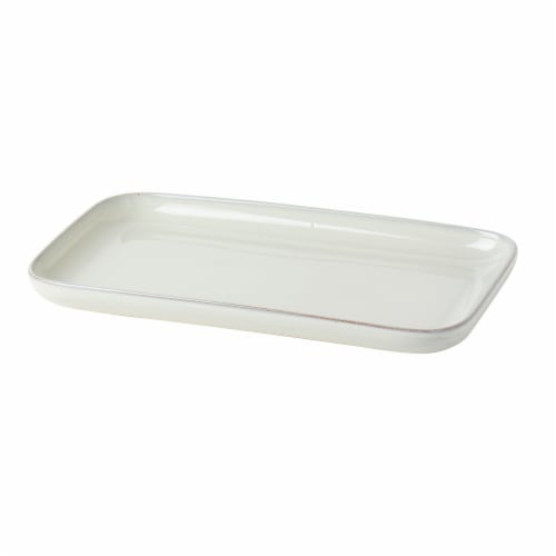 Tabletops Infuse Rectangular Tray - Ivory Perspective: top