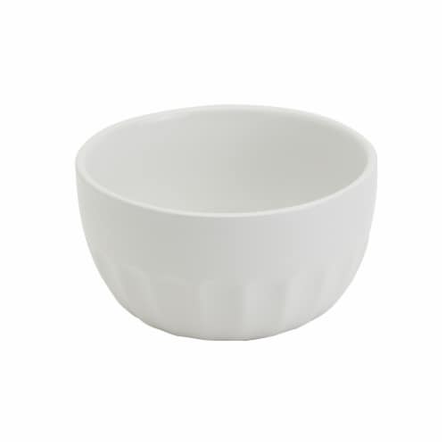 Mason Craft and More Stoneware Cafe Dinnerware Set - White Perspective: top