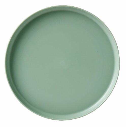 Smart Planet Recycled Plastic Dinner Plate Set - Green Perspective: top