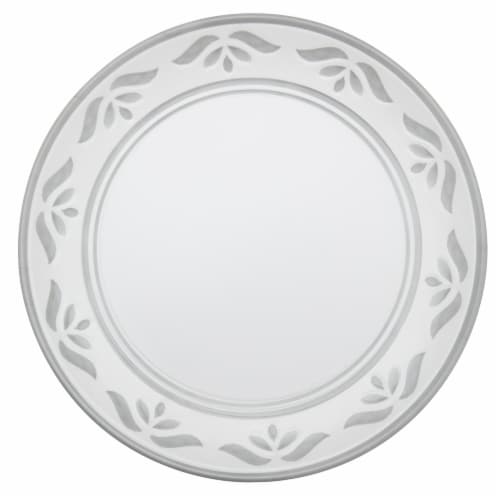 Tabletops Gallery Carrara Matte Melamine Dinner Plate Perspective: top