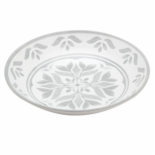 Tabletops Gallery Carrara Matte Melamine Dinner Bowl Perspective: top