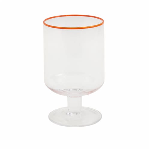 Infuse 4 Piece Stackable Glass Goblet Set Perspective: top