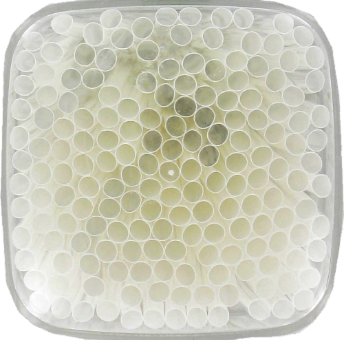 Diamond Plastic Cocktail Straws Perspective: top
