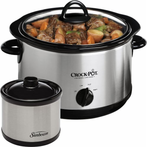 Crock-Pot® Lift and Serve Programmable Slow Cooker - Black/Cream, 4 qt -  Food 4 Less