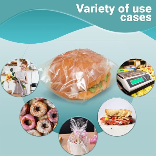 1000 Deli And Bakery Wrap Plastic Sheets 18x18 Food Wrapping Sandwiches Cookies Perspective: top
