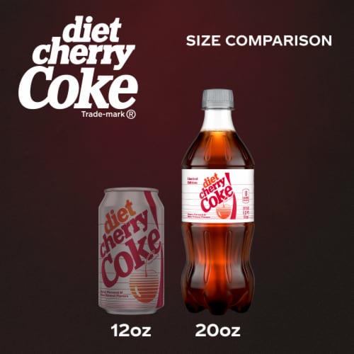 Diet Coke® Cherry Diet Soda Bottle Perspective: top