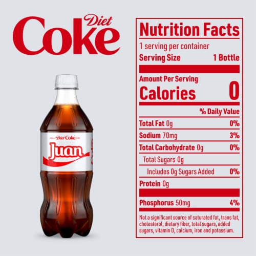 Diet Coke Cola Soda Bottle Perspective: top