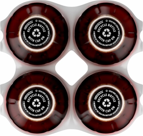 Coca-Cola® Zero Sugar Soda Bottles Perspective: top