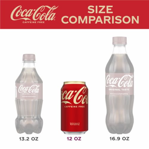 Coca-Cola Caffeine Free Soda Pop Soft Drink Perspective: top
