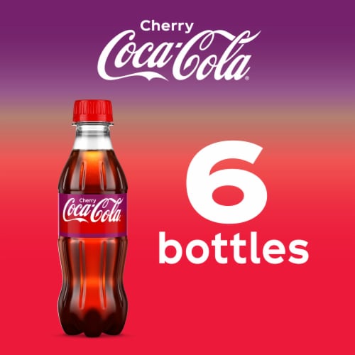 Coca-Cola® Cherry Soda Bottles Perspective: top