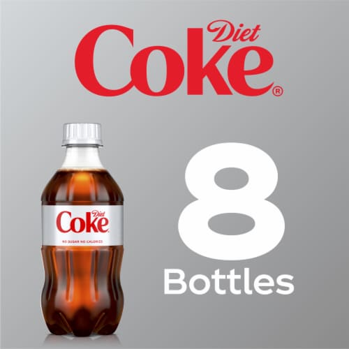 Diet Coke® Soda Bottles Perspective: top