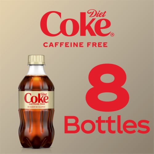 Diet Coke® Caffeine Free Soda Bottles Perspective: top
