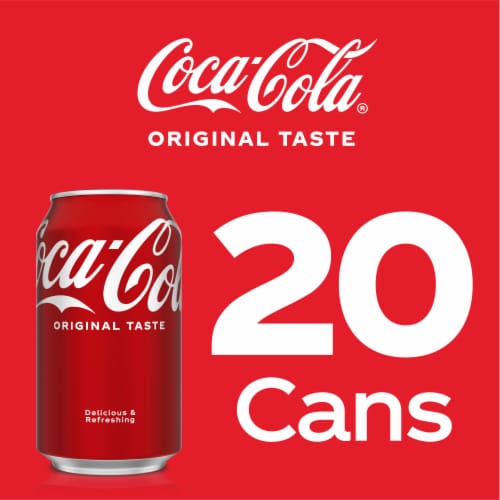 Coke Classic Soda Pop 20oz Bottles, 12 Units