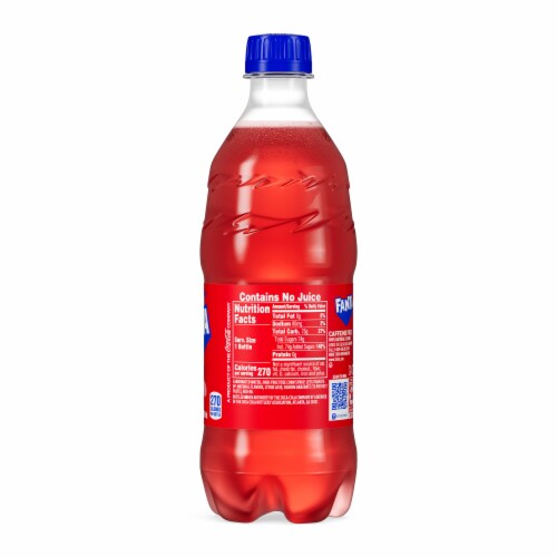 Fanta® Strawberry Caffeine Free Soda Bottle Perspective: top