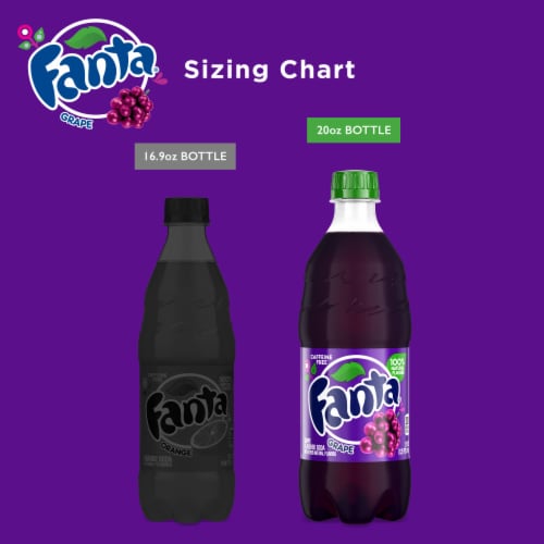 Fanta® Grape Caffeine Free Soda Bottle Perspective: top