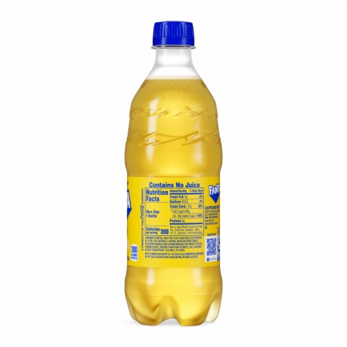 Fanta® Pineapple Caffeine Free Soda Bottle Perspective: top