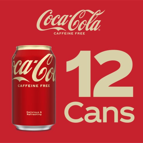 Coca-Cola® Caffeine Free Soda Cans Perspective: top
