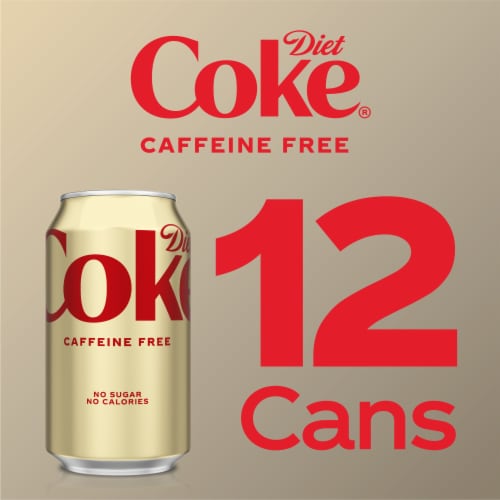 Diet Coke® Caffeine Free Soda Cans Perspective: top