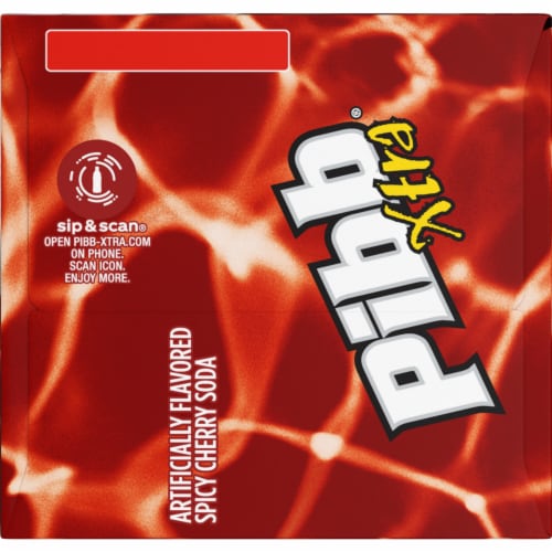 Pibb Xtra Fridge Pack Soda Can Perspective: top