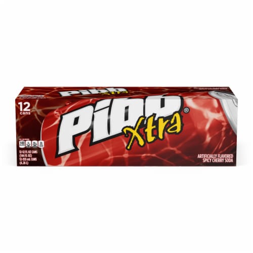 Pibb Xtra Fridge Pack Soda Can Perspective: top