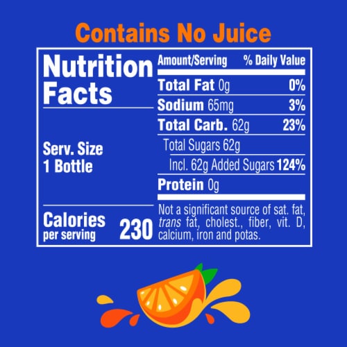 Fanta® Orange Caffeine Free Soda Bottles Perspective: top