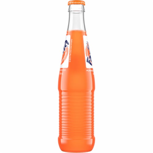 Fanta Orange Mexico Soda Pop Fruit Flavored Soft Drink Perspective: top