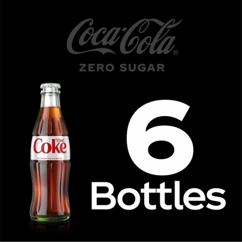 Coca-Cola® Zero Sugar Diet Soda Bottles Perspective: top