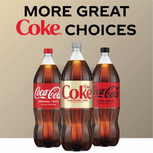 Diet Coke® Caffeine Free Soda Bottle Perspective: top
