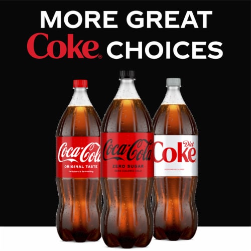 Coca-Cola® Zero Sugar Soda Bottle Perspective: top