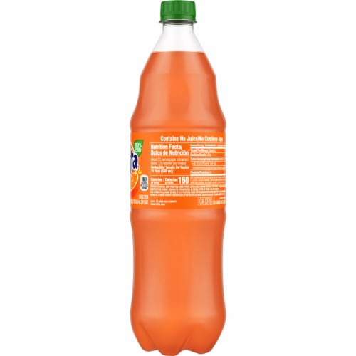 Fanta® Orange Soda Bottle Perspective: top