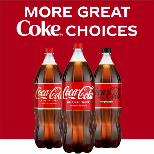 Coca-Cola® Zero Sugar Caffeine Free Soda Bottle Perspective: top
