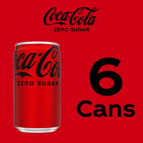 Coca-Cola® Zero Sugar Soda Mini Cans Perspective: top