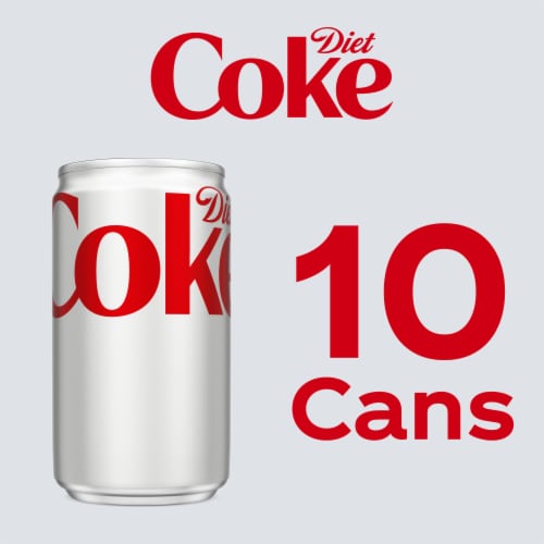 Diet Coke Diet Soda Mini Cans Perspective: top