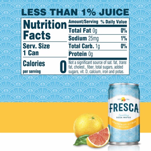 Fresca® Grapefruit Citrus Caffeine Free Soda Cans Perspective: top