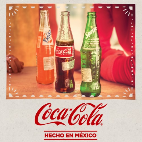 Coca-Cola® Mexican Soda Bottles Perspective: top