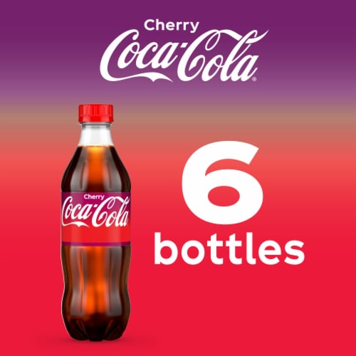 Coca-Cola® Cherry Soda Bottles Perspective: top