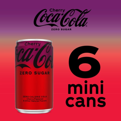 Coca-Cola® Cherry Zero Sugar Mini Cans Perspective: top