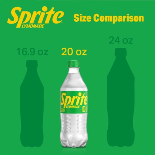 Sprite® Lymonade Lemonade and Lime Caffeine Free Soda Bottle Perspective: top