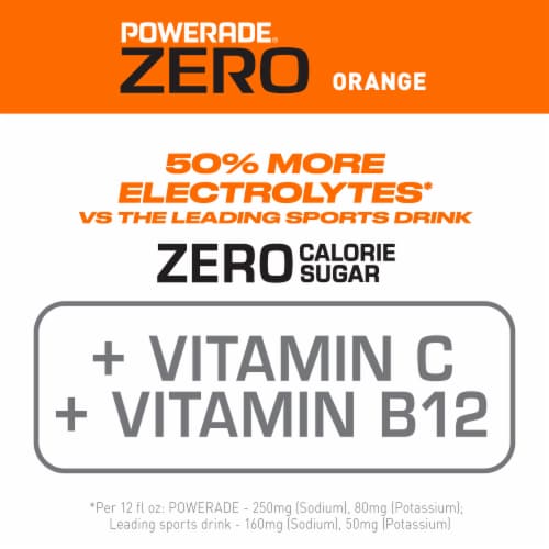 POWERADE Zero Orange Sports Drink Perspective: top