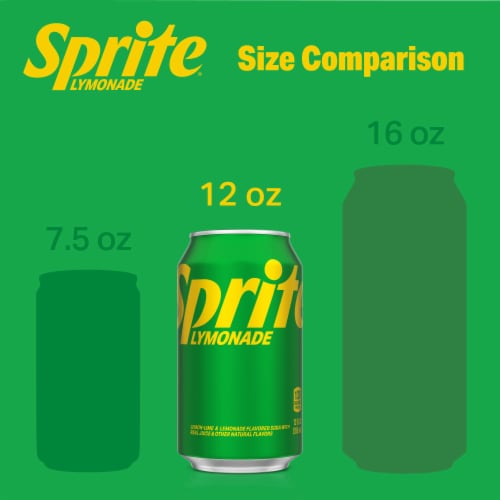 Sprite® Lymonade Soda Cans Perspective: top