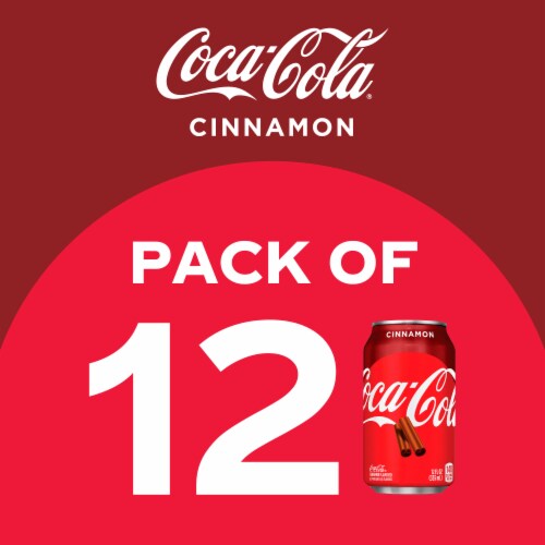 Coca-Cola® Cinnamon Soda Cans Perspective: top