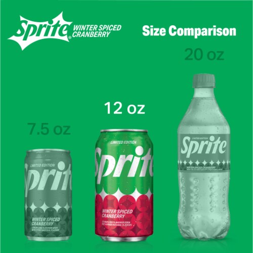 Sprite® Winter Spiced Cranberry Soda Cans Perspective: top