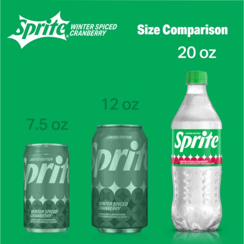 Sprite® Winter Spiced Cranberry Soda Bottle Perspective: top