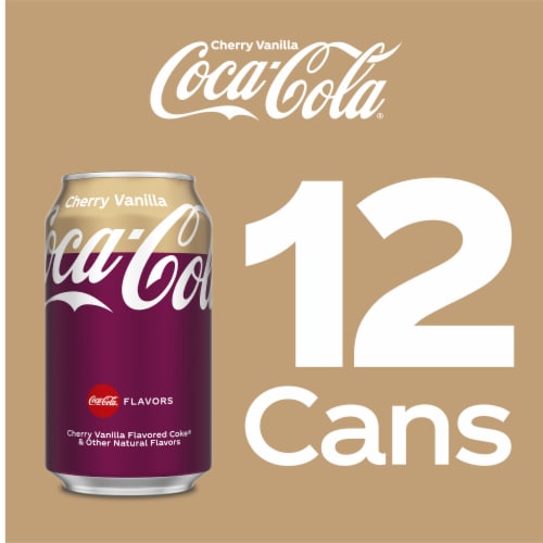 Coca-Cola® Cherry Vanilla Soda Cans Limits May Apply Perspective: top