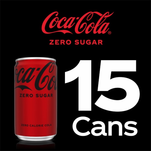 Coca-Cola® Zero Sugar Soda Mini Cans Perspective: top