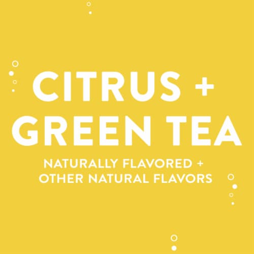AHA® Mango and Black Tea Flavored Sparkling Water Cans Perspective: top